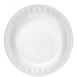 Le Creuset Eiffel Tower Collection 9" Pie Dish- White